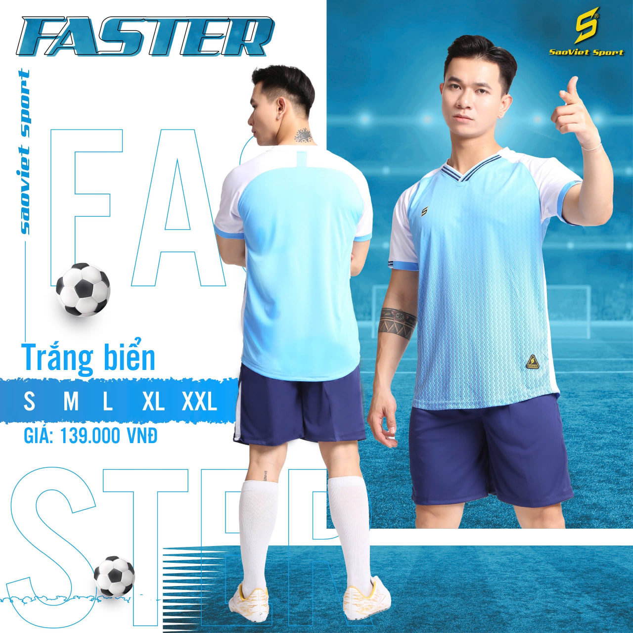 set-quan-ao-the-thao-sao-viet-faster-thun-lanh-chinh-hang 5216