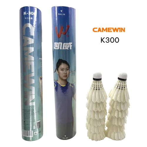 Quả cầu lông Camewin K300 (12 quả/ống) – Bền bỉ, bay chuẩn, giá hợp lý 9 qua cau long camewin k300 12 qua ong ben bi bay chuan gia hop ly