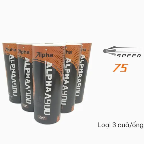 Quả cầu lông Lefus Alpha A900 (3 quả/ống) – Tốc độ bay 75 9 qua cau long lefus alpha a900 3 qua ong toc do bay 75