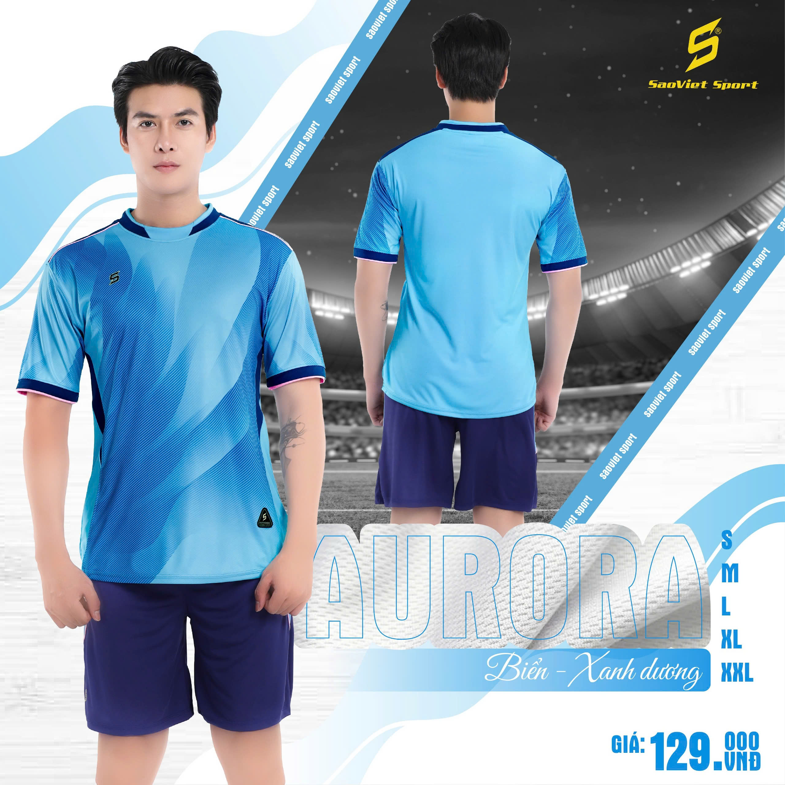 Set quần áo thể thao Sao Việt Aurora chính hãng 4 Set quần áo thể thao Sao Việt Aurora chính hãng - Hình ảnh 3