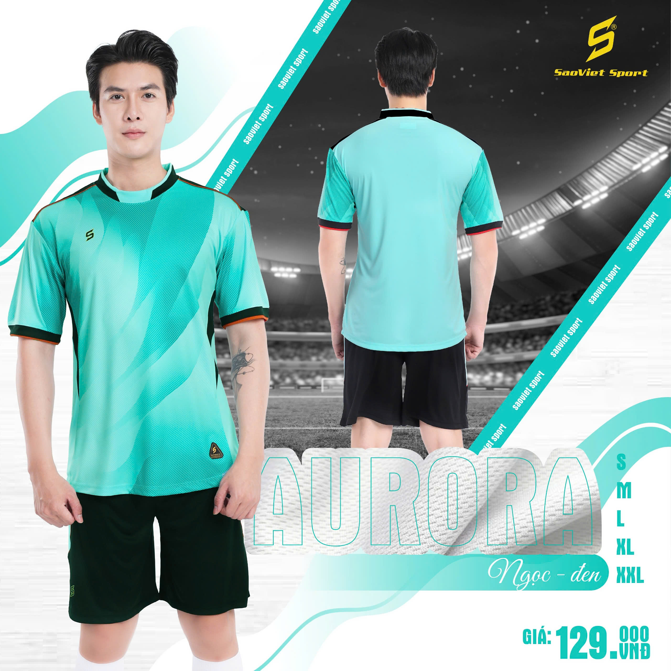 Set quần áo thể thao Sao Việt Aurora chính hãng 3 Set quần áo thể thao Sao Việt Aurora chính hãng - Hình ảnh 2